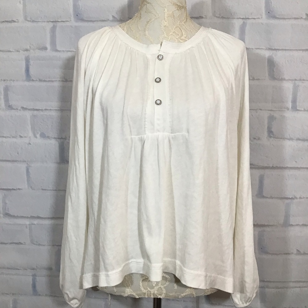 Free People We the Free Cream Peasant Blouse Sz. XS‎